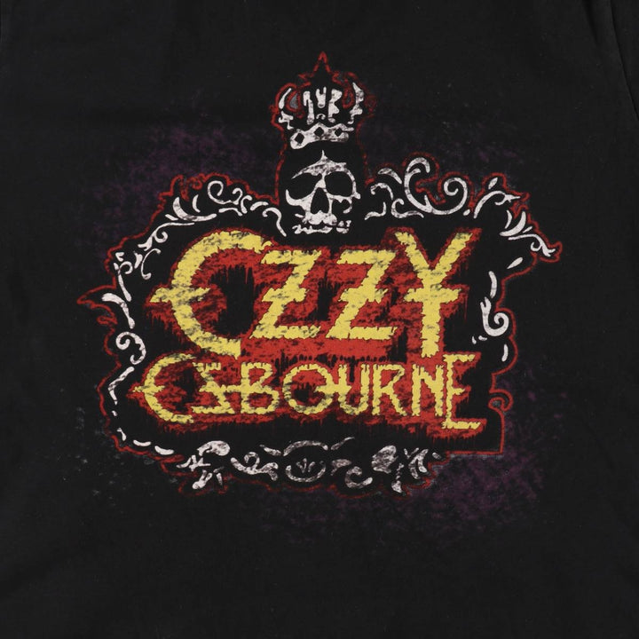 Ozzy Osbourne Band T-shirt, Men's M size cotton black type Vintage Second Hand