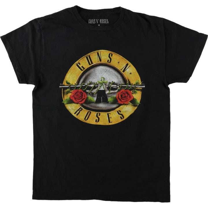 Guns N' Roses Band T-shirt, Men's M size cotton black type Vintage Second Hand