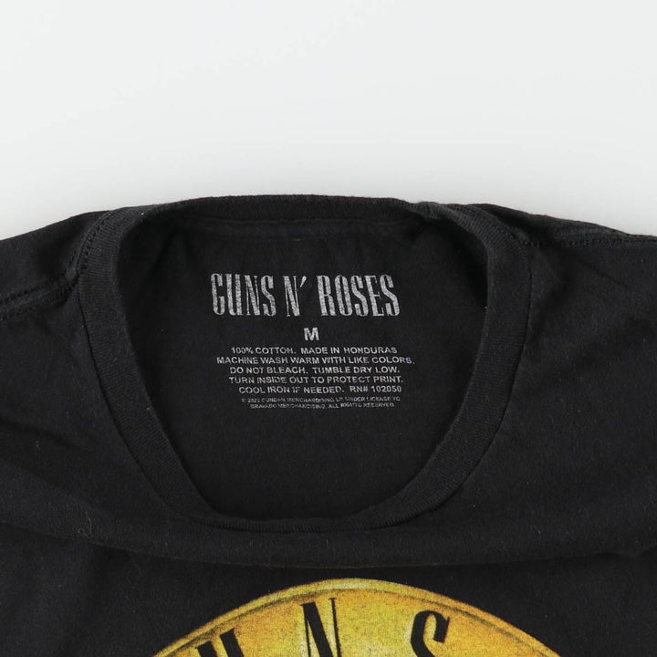Guns N' Roses Band T-shirt, Men's M size cotton black type Vintage Second Hand