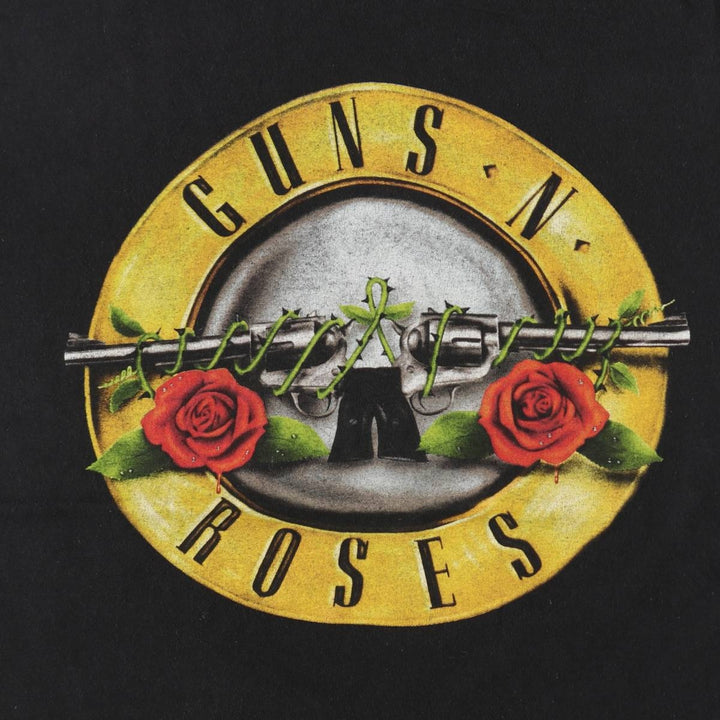 Guns N' Roses Band T-shirt, Men's M size cotton black type Vintage Second Hand