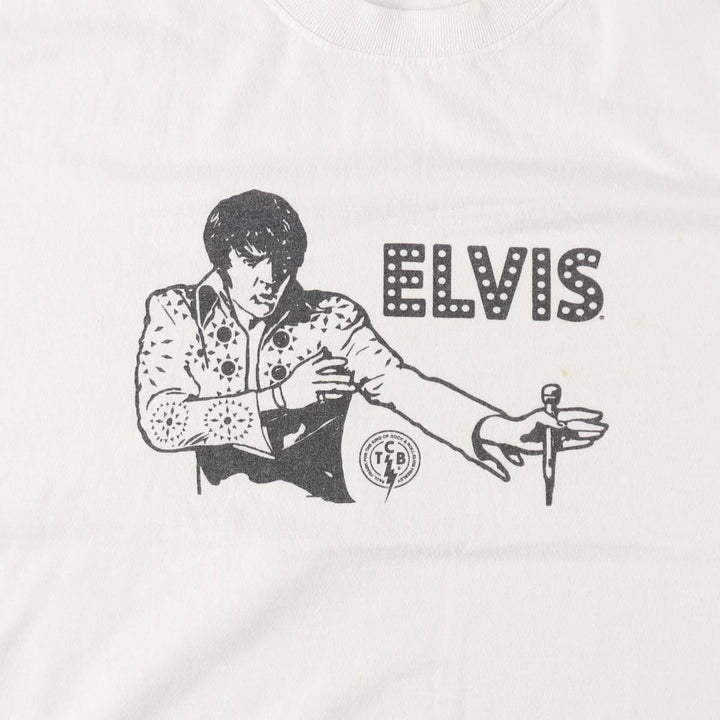 Paul Frank Elvis Presley Band T-shirt (Men's size L) cotton white type Vintage Second Hand