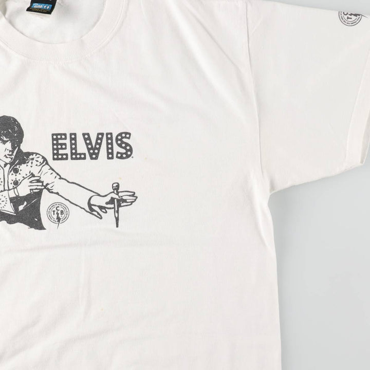 Paul Frank Elvis Presley Band T-shirt (Men's size L) cotton white type Vintage Second Hand