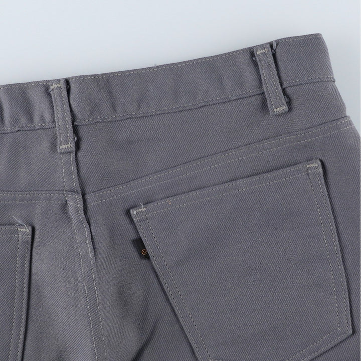 1990'S Levi's STA-PREST 10517-6154 Flare Pants, Made in USA, Men's W35 (approx.), Vintage polyester gray type Vintage Second Hand