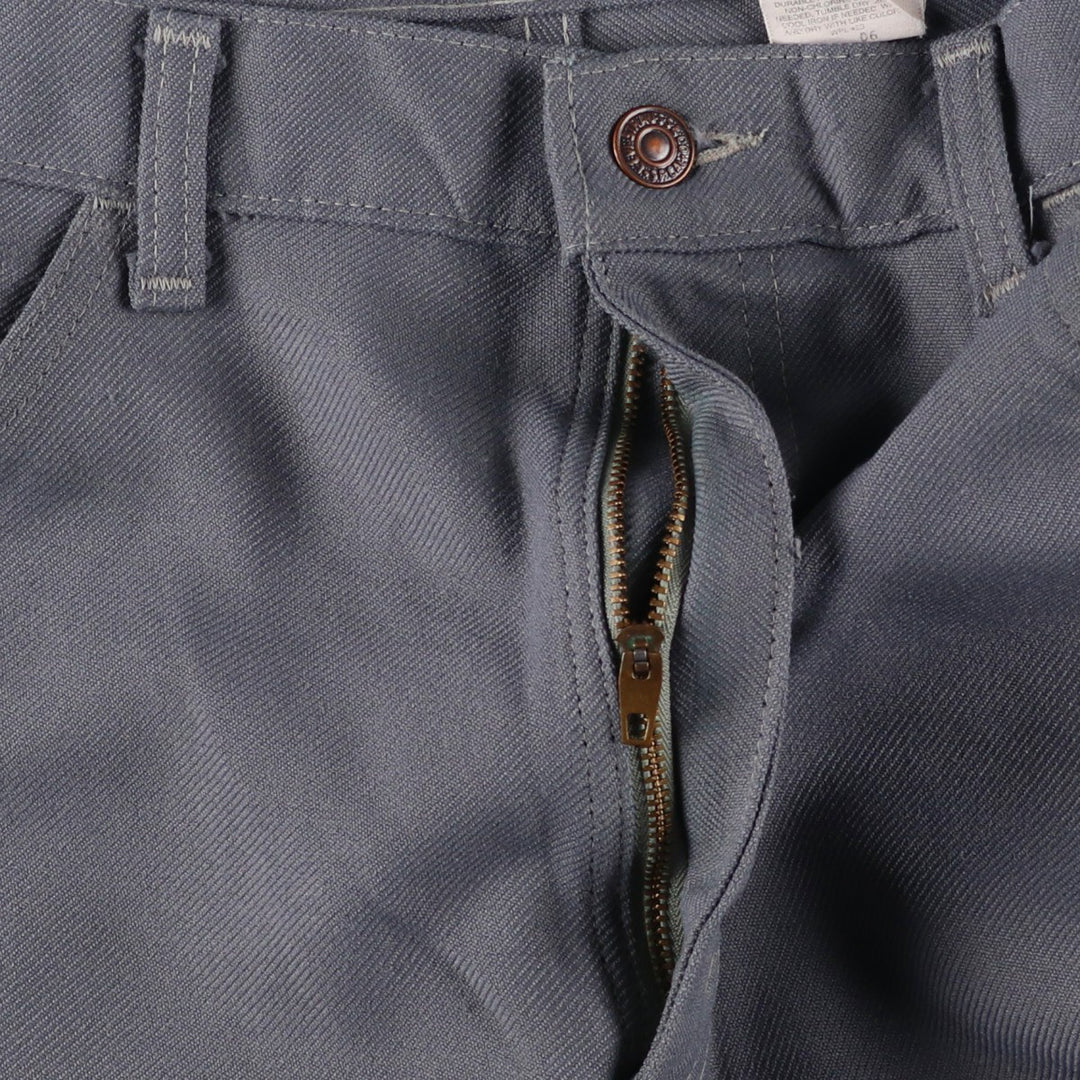 1990'S Levi's STA-PREST 10517-6154 Flare Pants, Made in USA, Men's W35 (approx.), Vintage polyester gray type Vintage Second Hand