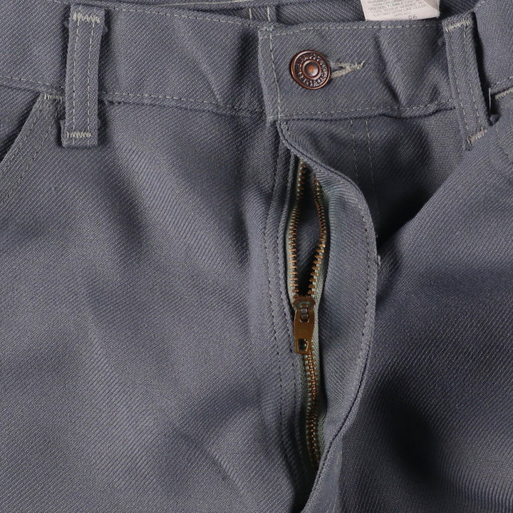 1990'S Levi's STA-PREST 10517-6154 Flare Pants, Made in USA, Men's W35 (approx.), Vintage polyester gray type Vintage Second Hand
