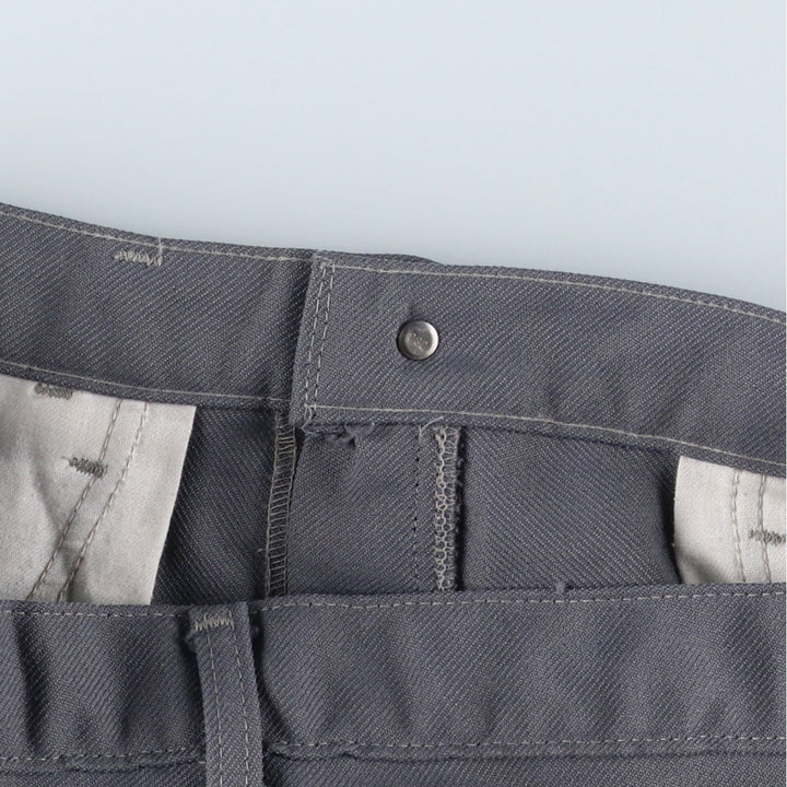 1990'S Levi's STA-PREST 10517-6154 Flare Pants, Made in USA, Men's W35 (approx.), Vintage polyester gray type Vintage Second Hand