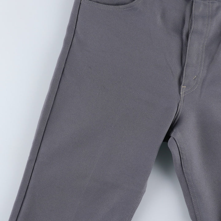 1990'S Levi's STA-PREST 10517-6154 Flare Pants, Made in USA, Men's W35 (approx.), Vintage polyester gray type Vintage Second Hand