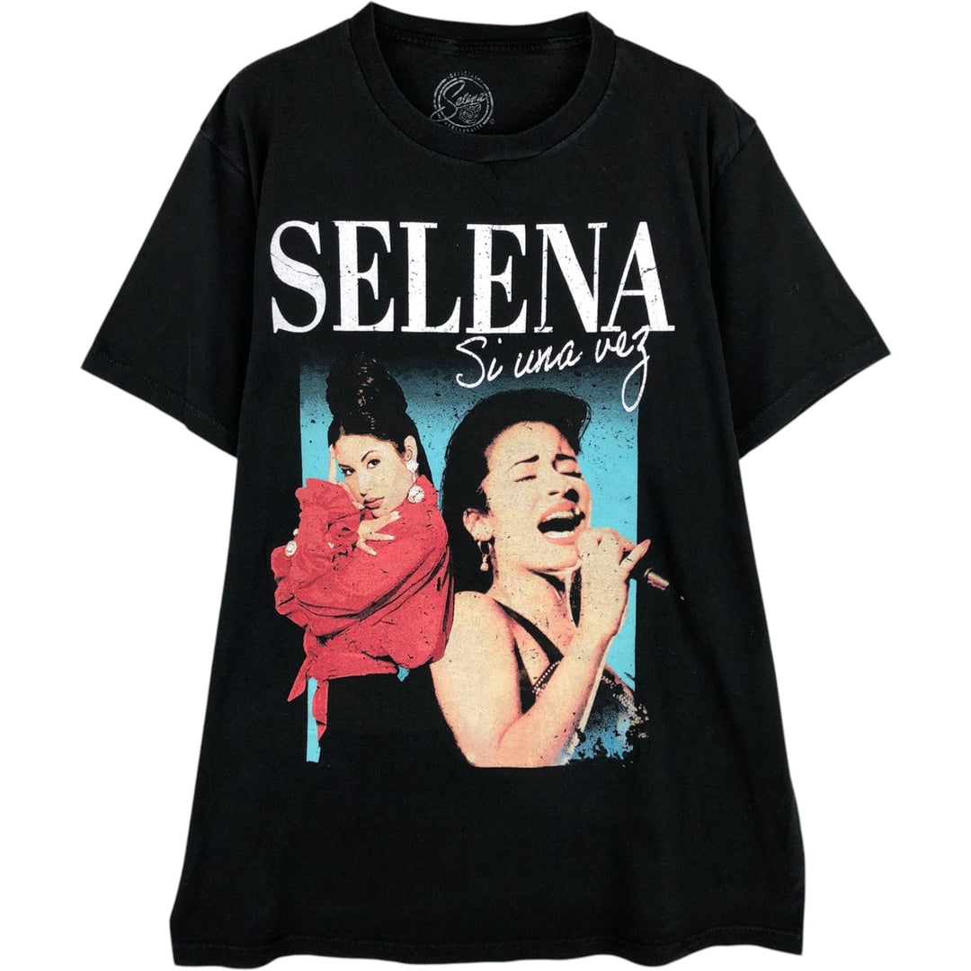 SELENA QUINTANILLA Band T-shirt (Men's size S) cotton black type Vintage Second Hand