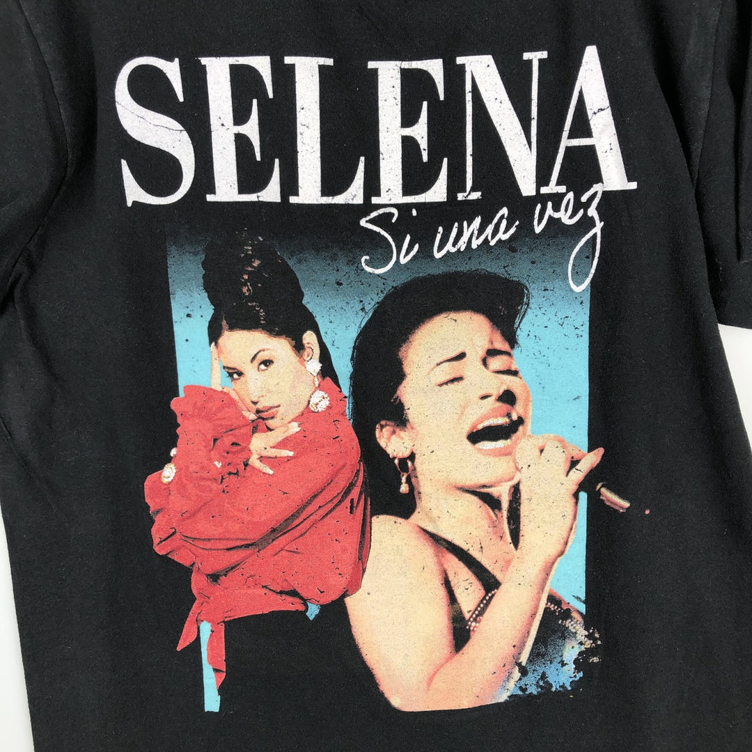 SELENA QUINTANILLA Band T-shirt (Men's size S) cotton black type Vintage Second Hand