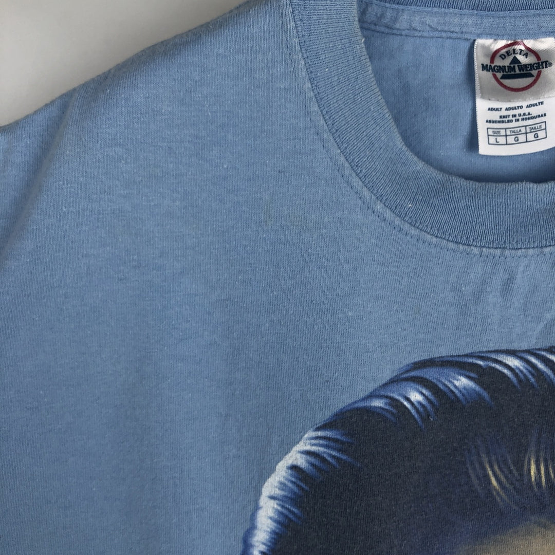 DELTA Elvis Presley Band T-shirt, Men's Size L (approx.) cotton Blue type light blue Vintage Second Hand