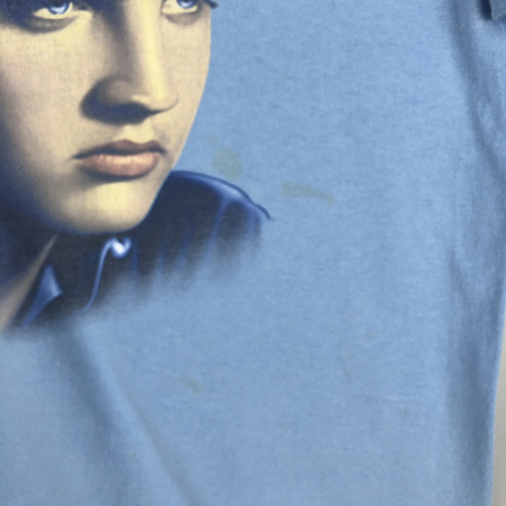 DELTA Elvis Presley Band T-shirt, Men's Size L (approx.) cotton Blue type light blue Vintage Second Hand