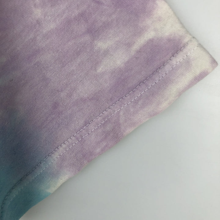 Liquid Blue Grateful Dead Tie-Dye Pattern Band T-Shirt (Men's Size M) cotton purple type Vintage Second Hand