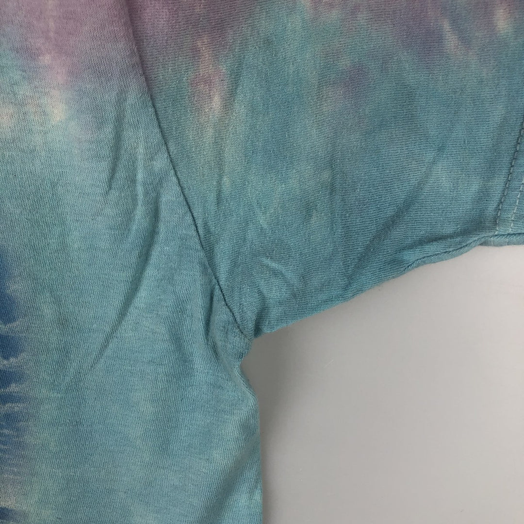 Liquid Blue Grateful Dead Tie-Dye Pattern Band T-Shirt (Men's Size M) cotton purple type Vintage Second Hand