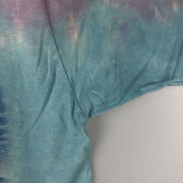 Liquid Blue Grateful Dead Tie-Dye Pattern Band T-Shirt (Men's Size M) cotton purple type Vintage Second Hand