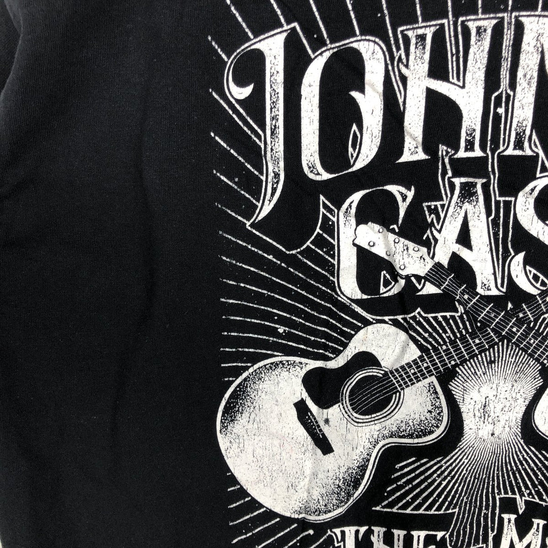 JOHNNY CASH Johnny Cash Band T-shirt Band T Men's XL size cotton black type Vintage Second Hand