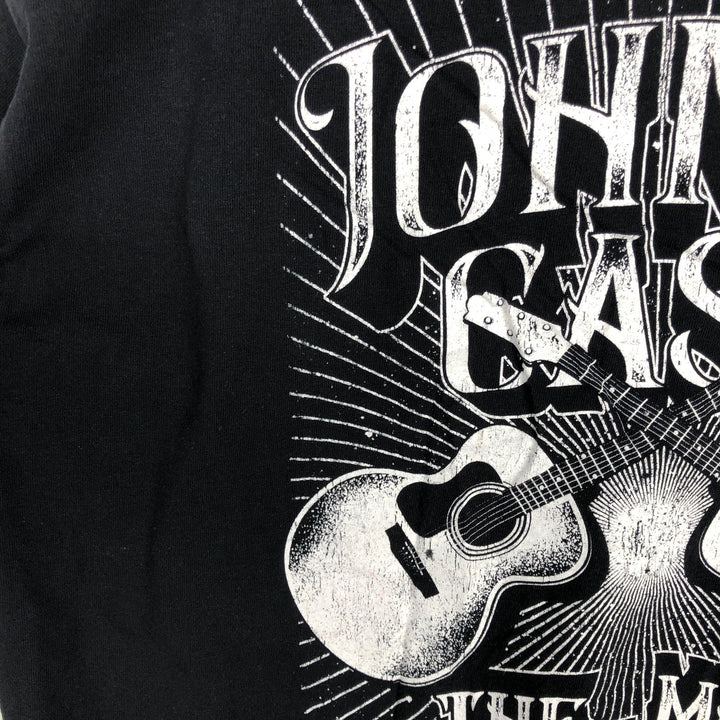 JOHNNY CASH Johnny Cash Band T-shirt Band T Men's XL size cotton black type Vintage Second Hand
