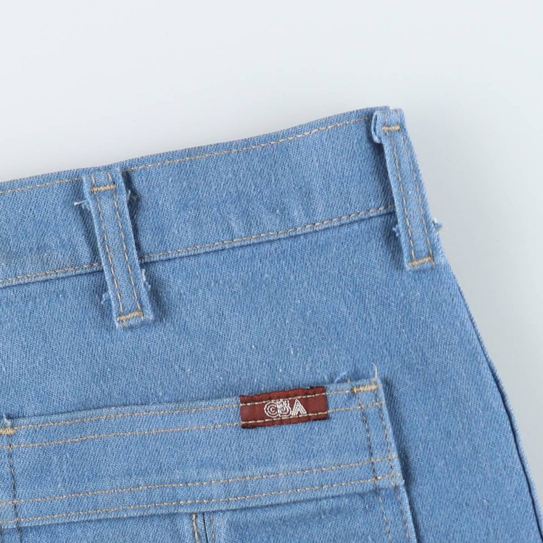 CBA Straight Denim Pants, Men's W35 (approx.), Vintage unclear blue type Vintage Second Hand