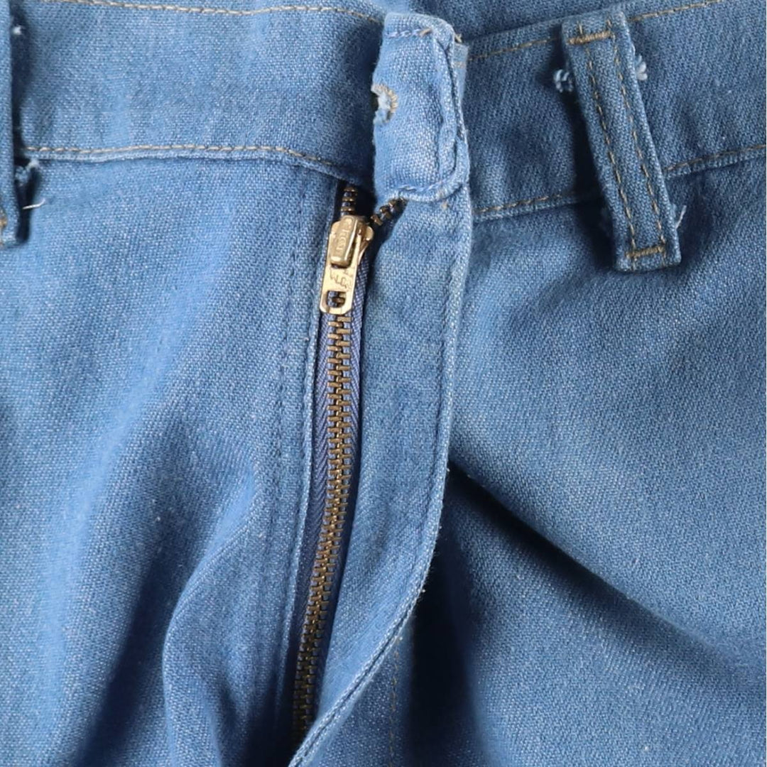 CBA Straight Denim Pants, Men's W35 (approx.), Vintage unclear blue type Vintage Second Hand