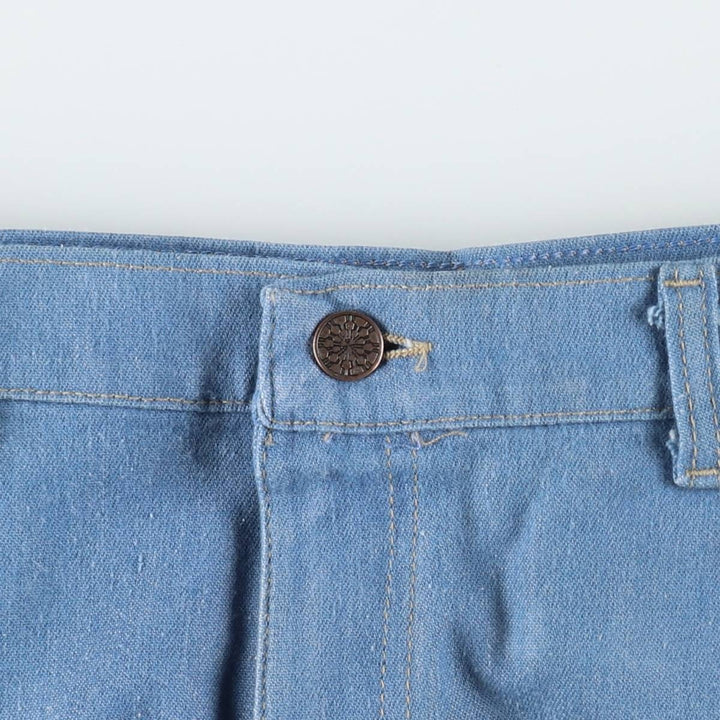 CBA Straight Denim Pants, Men's W35 (approx.), Vintage unclear blue type Vintage Second Hand