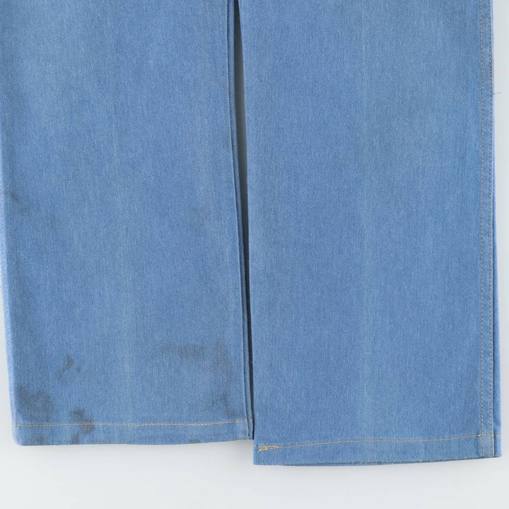CBA Straight Denim Pants, Men's W35 (approx.), Vintage unclear blue type Vintage Second Hand