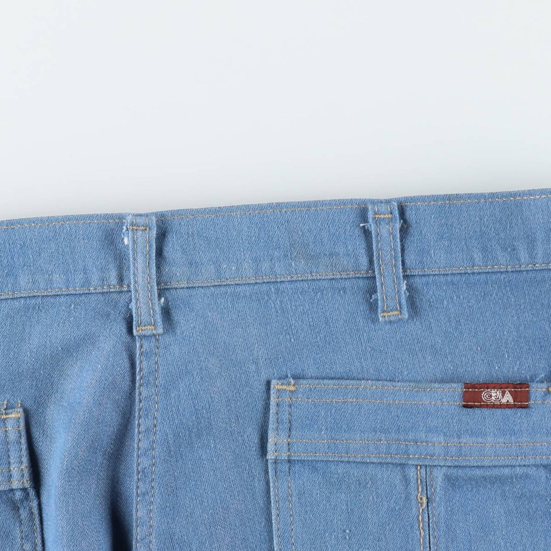 CBA Straight Denim Pants, Men's W35 (approx.), Vintage unclear blue type Vintage Second Hand