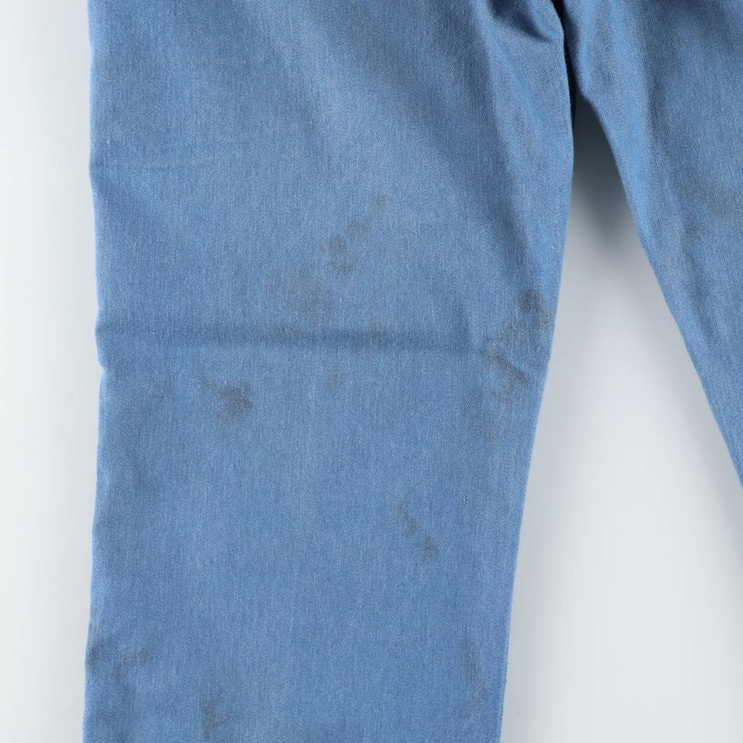 CBA Straight Denim Pants, Men's W35 (approx.), Vintage unclear blue type Vintage Second Hand