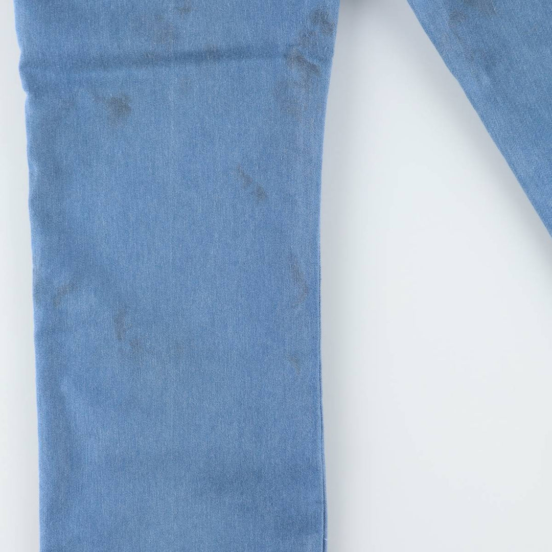 CBA Straight Denim Pants, Men's W35 (approx.), Vintage unclear blue type Vintage Second Hand