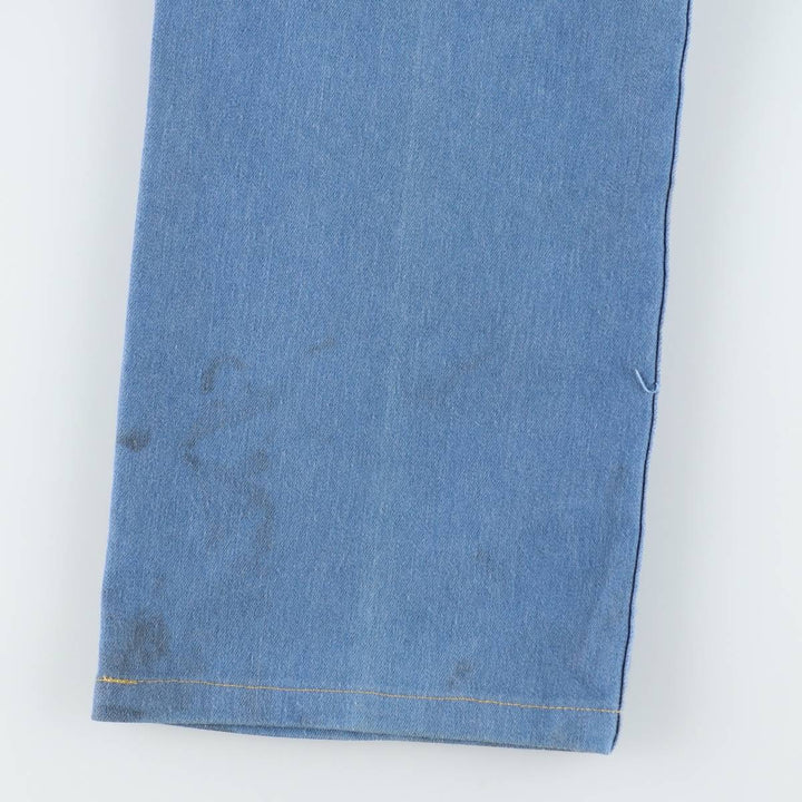 CBA Straight Denim Pants, Men's W35 (approx.), Vintage unclear blue type Vintage Second Hand