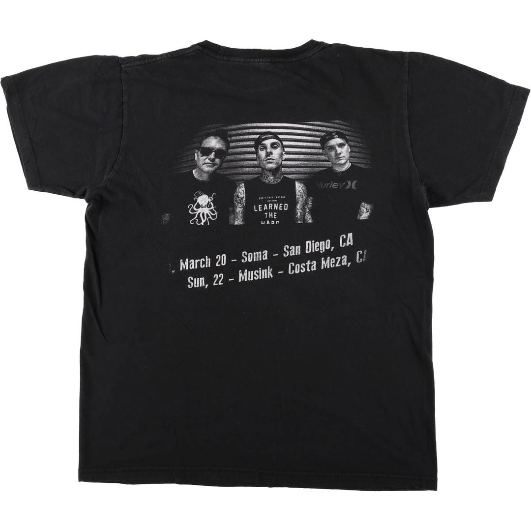 BAY J STAND BLINK-182 Mat Skiba Band T-Shirt (Men's Size L) cotton black type Vintage Second Hand