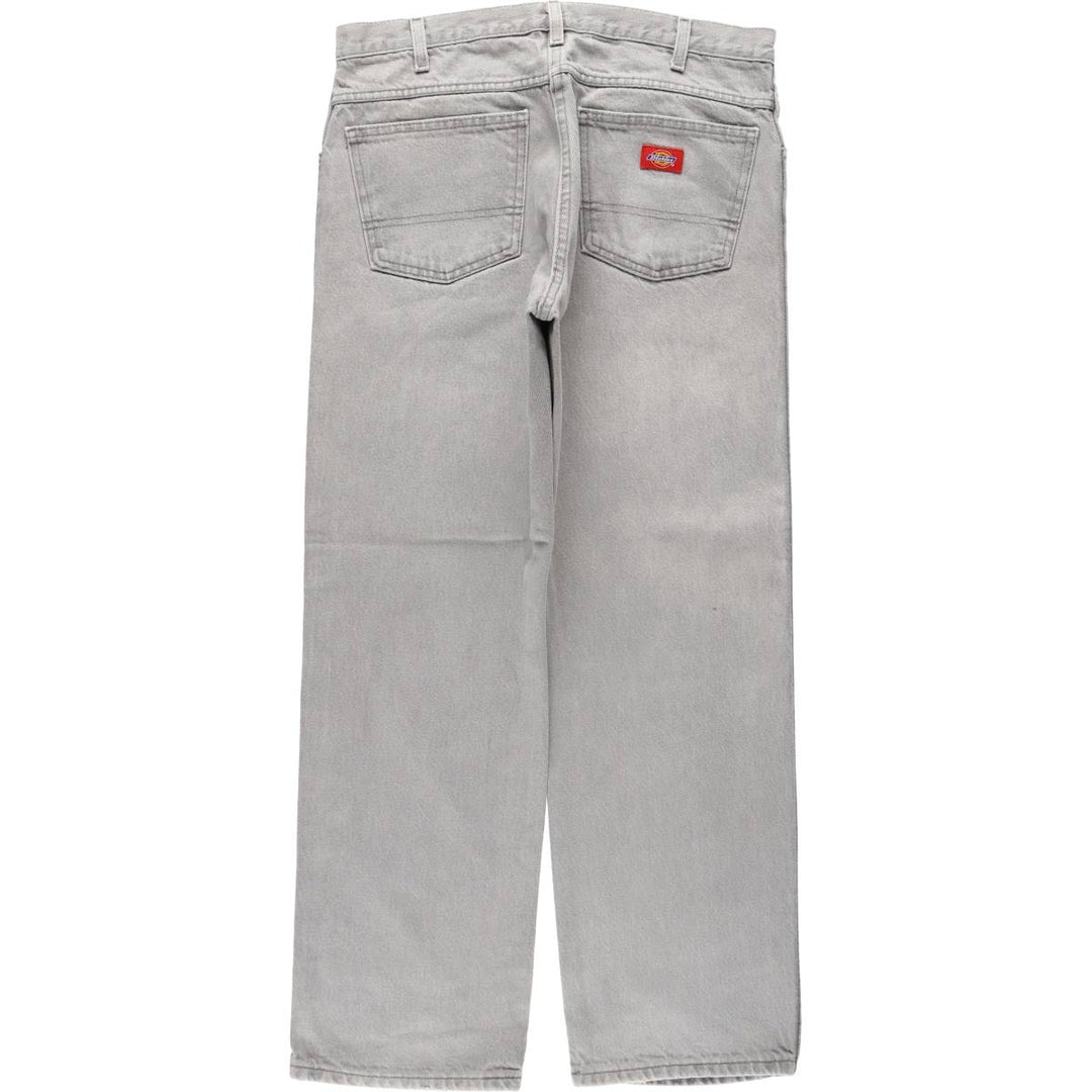 Dickies Regular Fit Straight Denim Pants, Men's, Size 34 cotton gray type Vintage Second Hand