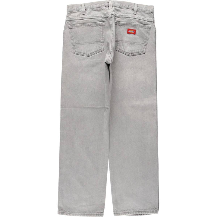 Dickies Regular Fit Straight Denim Pants, Men's, Size 34 cotton gray type Vintage Second Hand