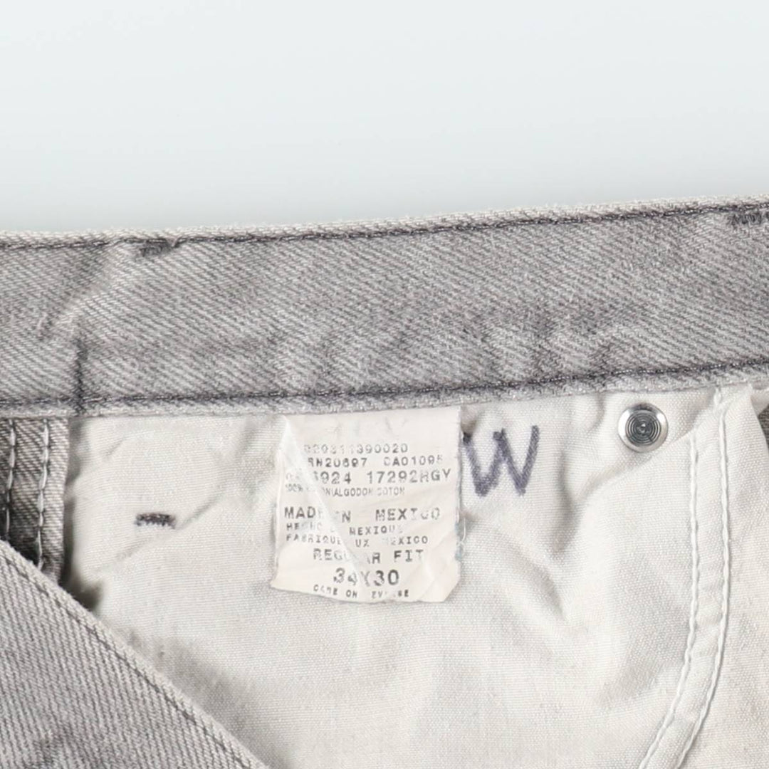 Dickies Regular Fit Straight Denim Pants, Men's, Size 34 cotton gray type Vintage Second Hand