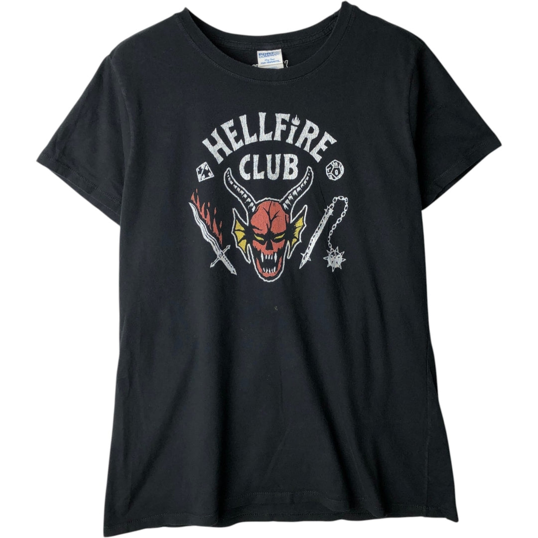 PORT AND COMPANY STRANGER THINGS Movie T-Shirt (Men's XL equivalent) cotton black type Vintage Second Hand