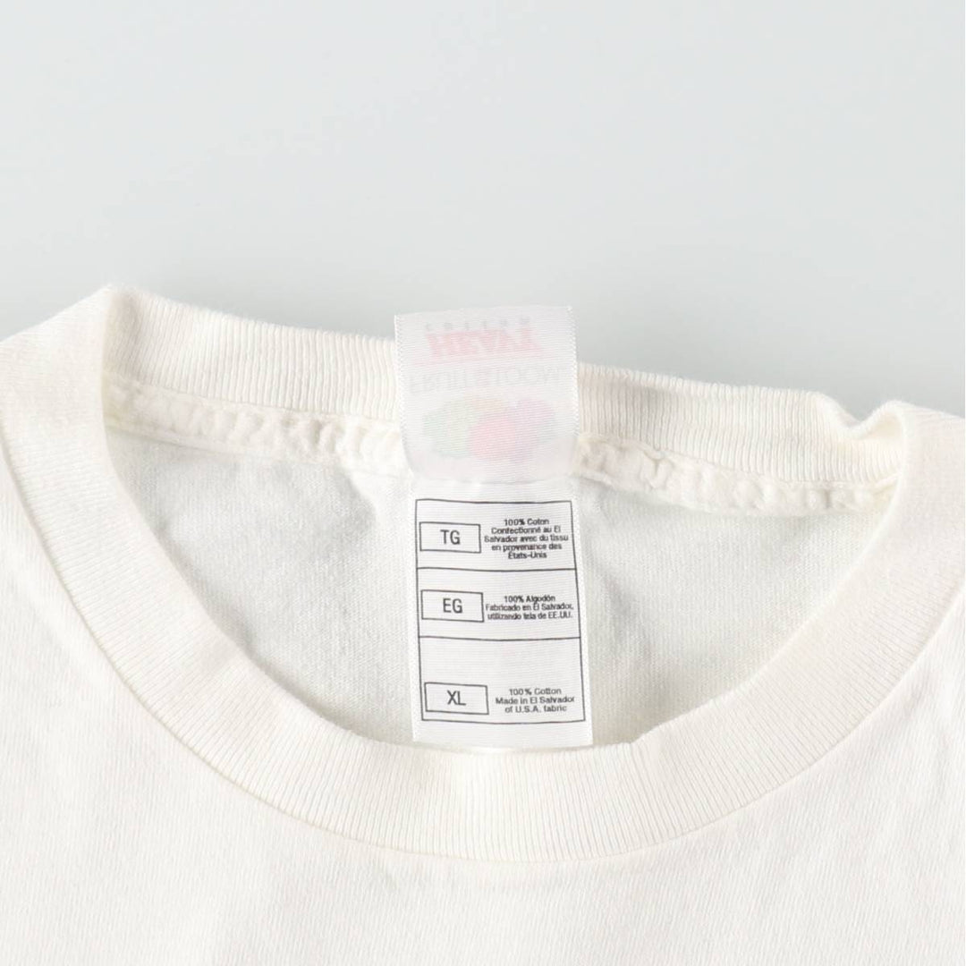 90'S Fruit of the Loom 50's Weekends Band T-shirt, Men's XL equivalent, Vintage cotton white type Vintage Second Hand