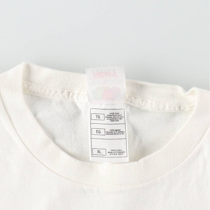 90'S Fruit of the Loom 50's Weekends Band T-shirt, Men's XL equivalent, Vintage cotton white type Vintage Second Hand