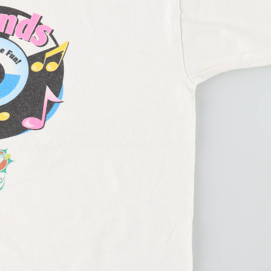 90'S Fruit of the Loom 50's Weekends Band T-shirt, Men's XL equivalent, Vintage cotton white type Vintage Second Hand