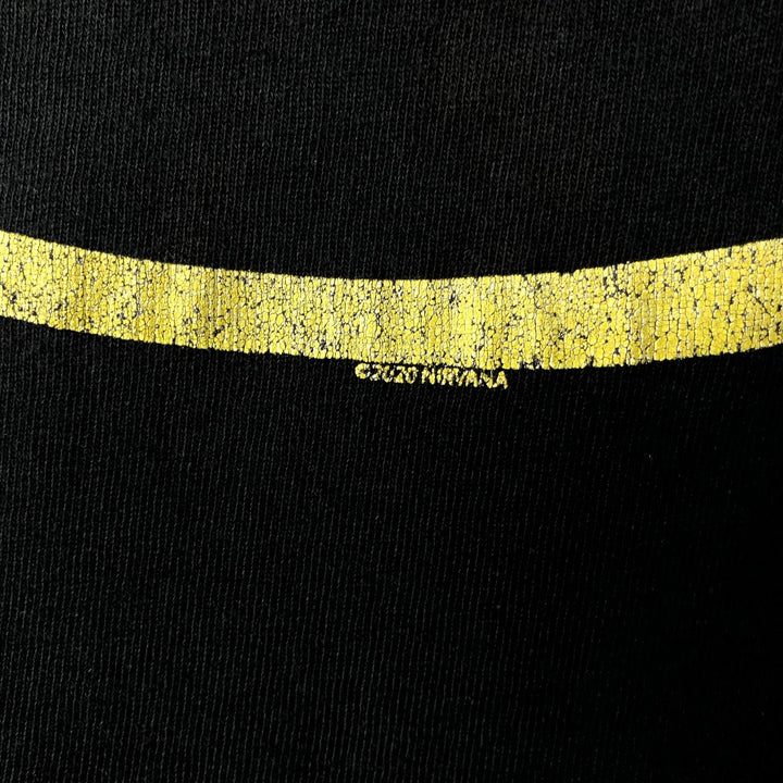 NIRVANA Nirvana Band T-shirt, Band T, Men's M size cotton black type Vintage Second Hand