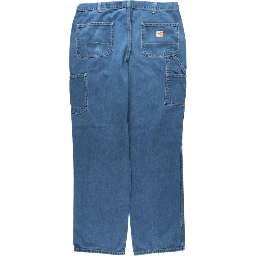 Carhartt FR Series Denim Painter Pants, Men's Size W37 (approx.) cotton blue type Vintage Second Hand