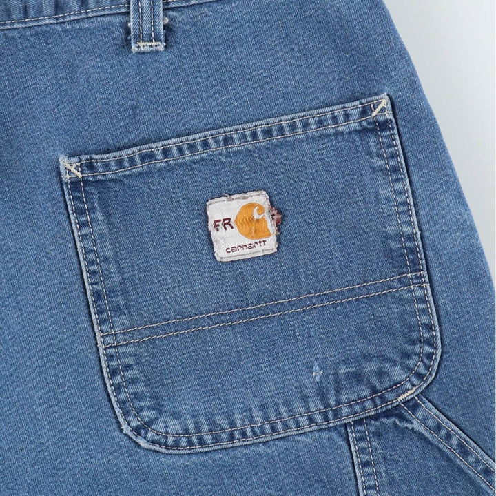 Carhartt FR Series Denim Painter Pants, Men's Size W37 (approx.) cotton blue type Vintage Second Hand