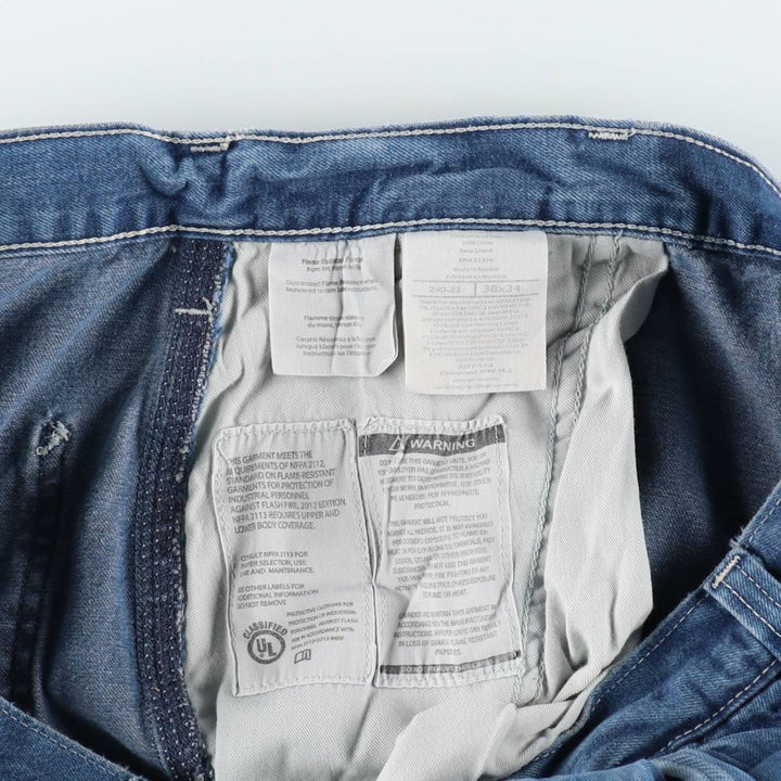 Carhartt FR Series Denim Painter Pants, Men's Size W37 (approx.) cotton blue type Vintage Second Hand
