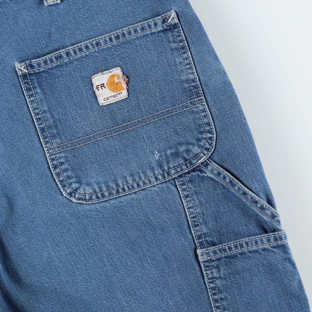 Carhartt FR Series Denim Painter Pants, Men's Size W37 (approx.) cotton blue type Vintage Second Hand