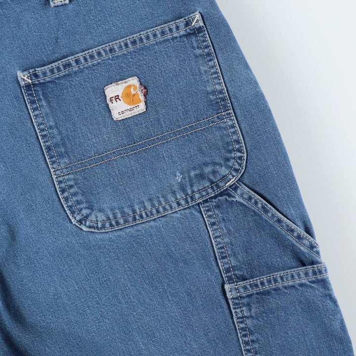 Carhartt FR Series Denim Painter Pants, Men's Size W37 (approx.) cotton blue type Vintage Second Hand