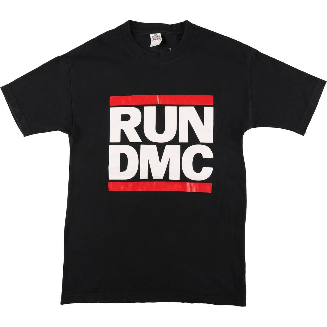 ALSTYLE RUN DMC Rap T-Shirt (Men's Size L) cotton black type Vintage Second Hand