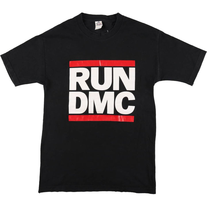ALSTYLE RUN DMC Rap T-Shirt (Men's Size L) cotton black type Vintage Second Hand
