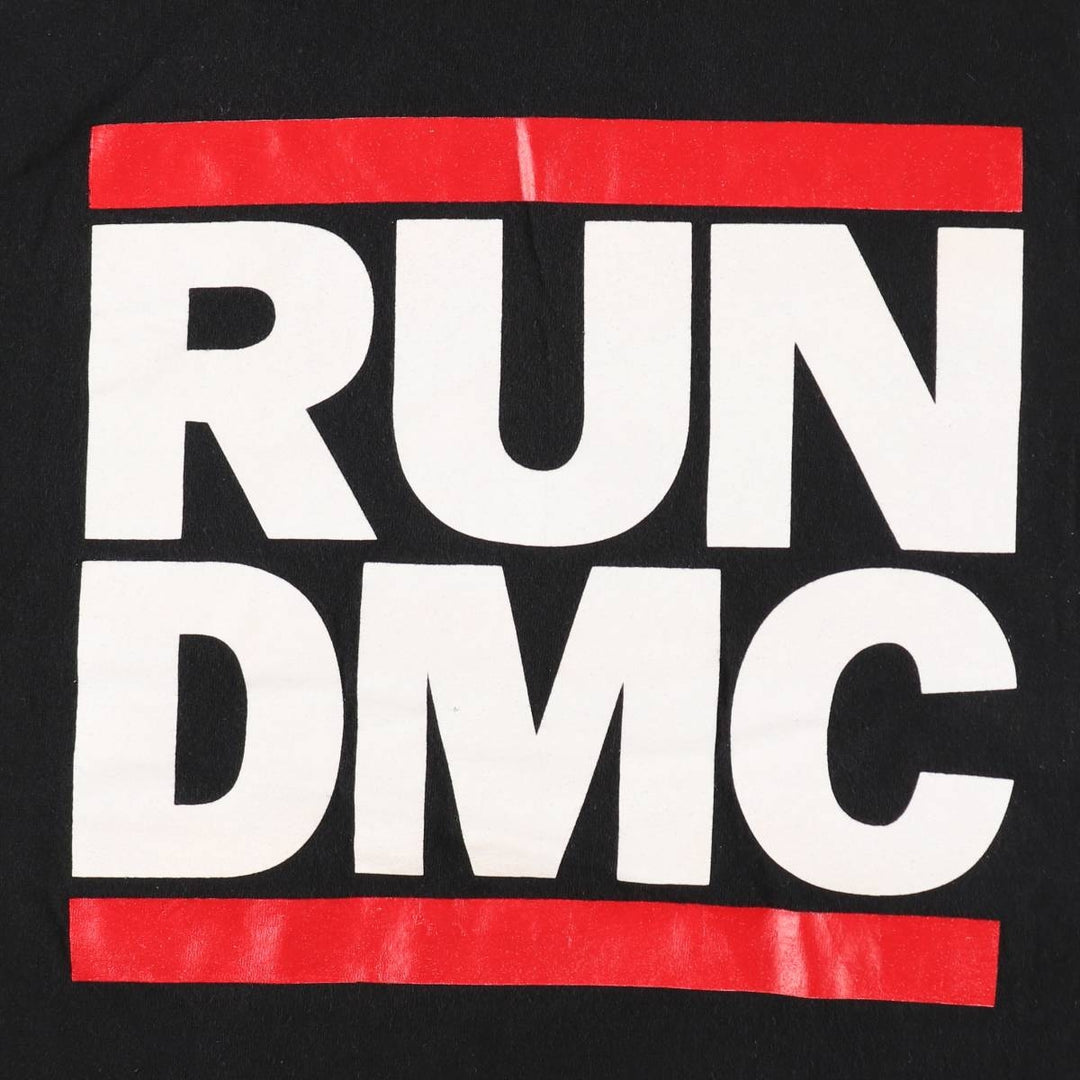 ALSTYLE RUN DMC Rap T-Shirt (Men's Size L) cotton black type Vintage Second Hand