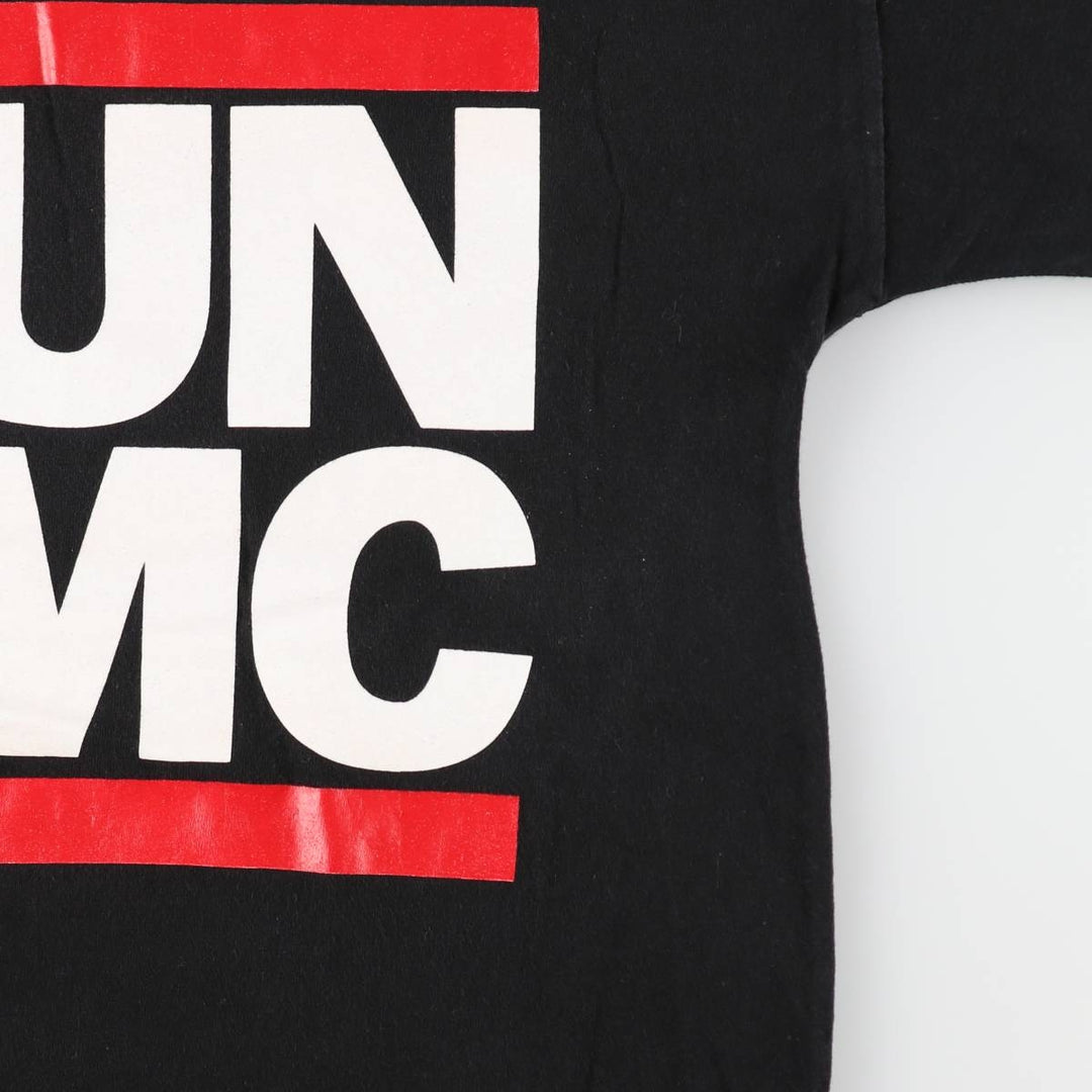 ALSTYLE RUN DMC Rap T-Shirt (Men's Size L) cotton black type Vintage Second Hand