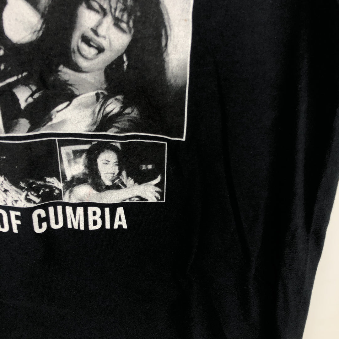 SELENA QUINTANILLA Band T-shirt (Men's size L) cotton black type Vintage Second Hand