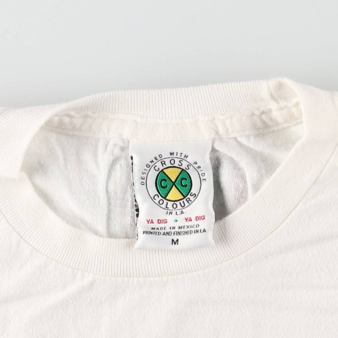Cross Colours Will Smith Wrap T-Shirt (Men's Size M) cotton white type Vintage Second Hand