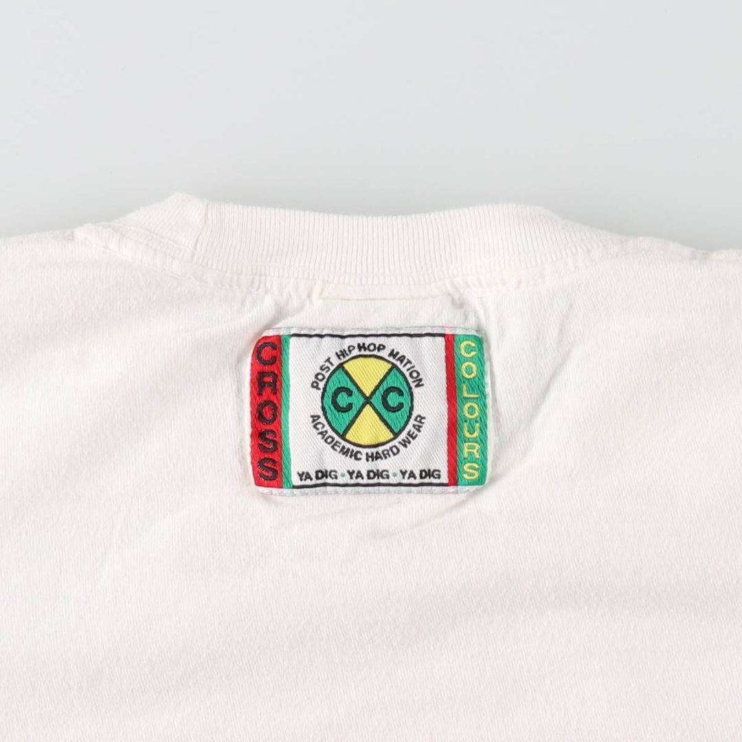 Cross Colours Will Smith Wrap T-Shirt (Men's Size M) cotton white type Vintage Second Hand