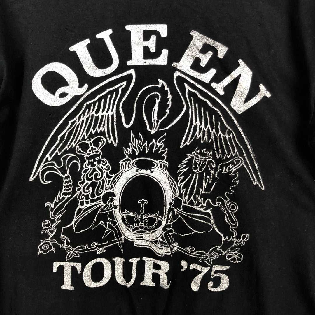 PORT and COMPANY QUEEN Band T-shirt (Men's XL equivalent) cotton black type Vintage Second Hand